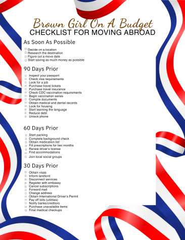 FREE Moving Abroad Checklist